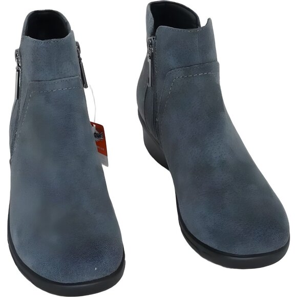 Propet Waverly Ankle Boots Gray Zip Comfort Booties Women's US 6.5 W - Picture 1 of 6